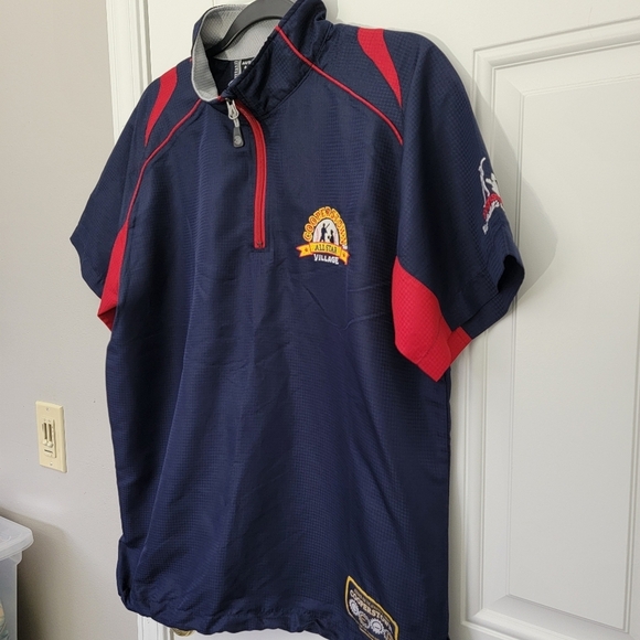 Anaconda Sports Cooperstown All Star Village Baseball Blue Short Sleeve Shirt S - Picture 2 of 9
